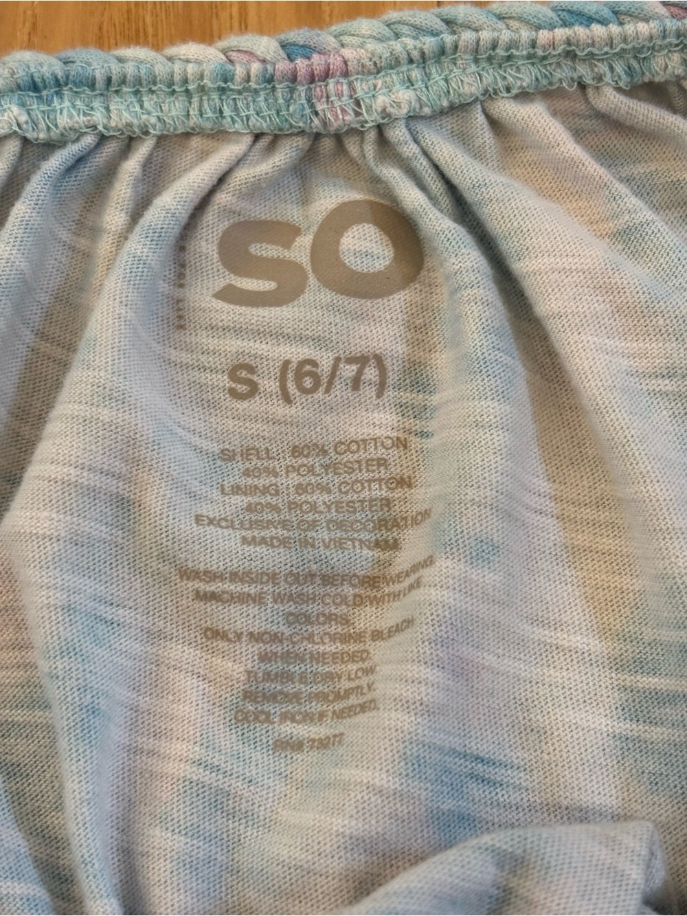 Sonoma Goods For Life Girls Pastel Watercolor Tie Dye Dress - Picture 2 of 9